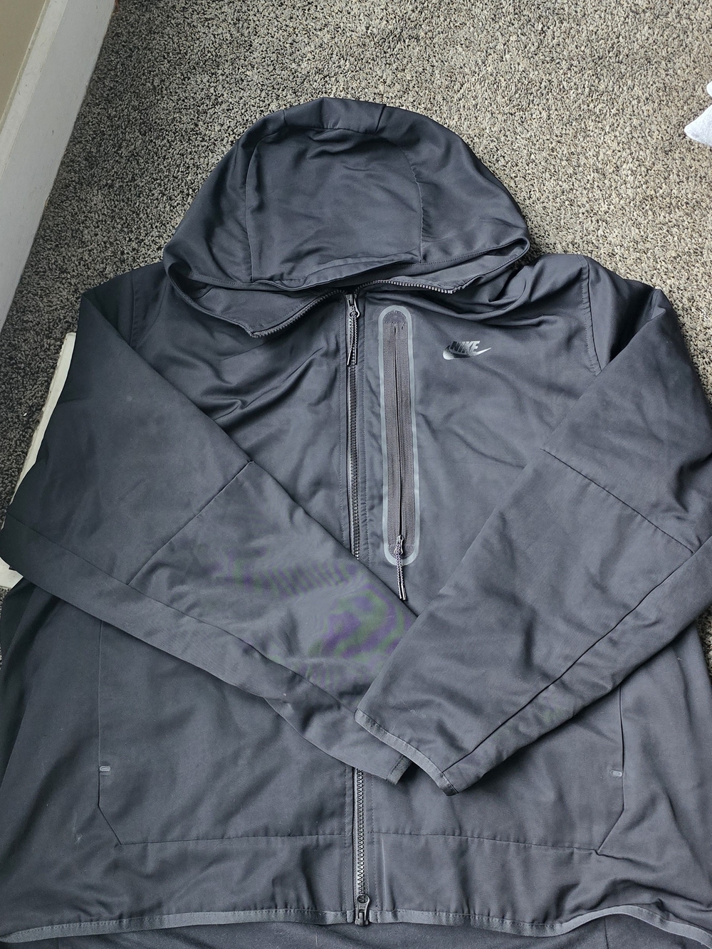 Nike Men’s Black Hooded Performance Jacket